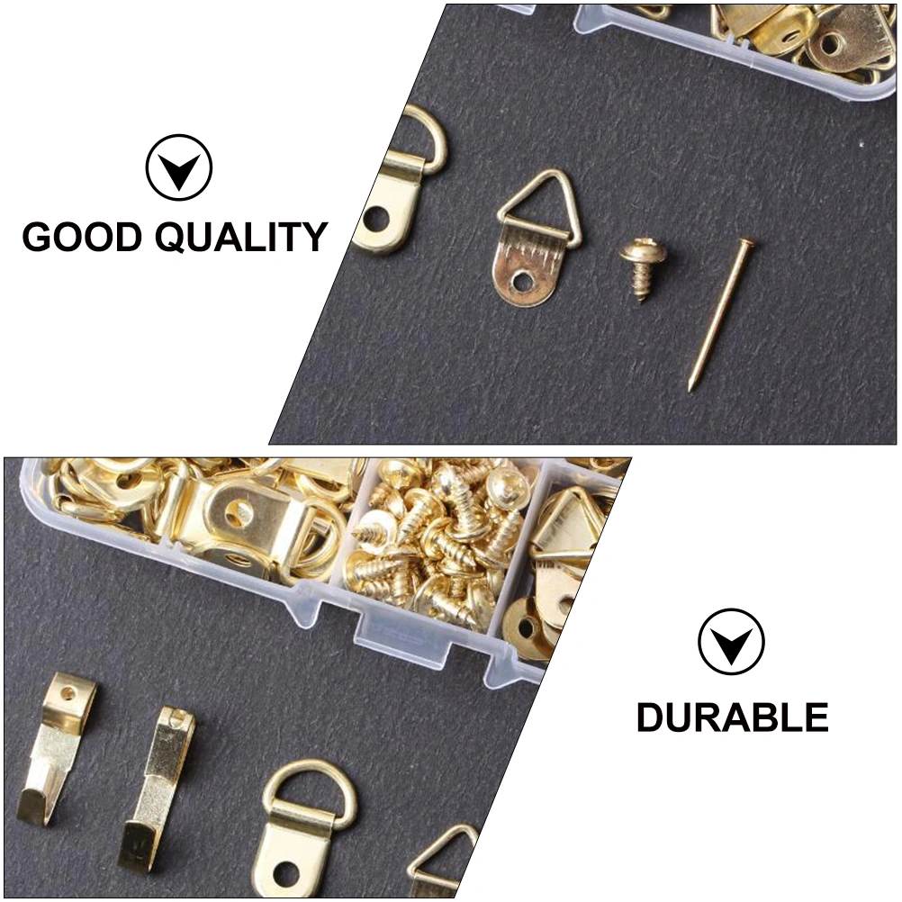 1 Set Professional Photo Frame Hook Wall Mounted Non-trace Nail Kit for Home