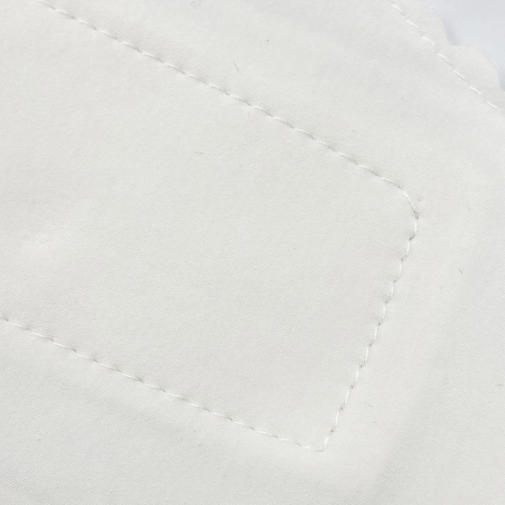 6pcs in 1 Suit Waterproof Cloth Sanitary Pads Washable Underpants Lining Reusable for 2-3 Times 180mm(White)