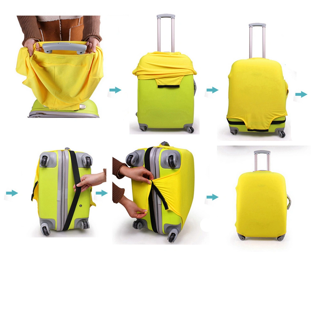 Elastic Travel Luggage Cover Suitcase Trolley Case Protective Bag Dustproof Protector for 26-30 Inches (Black)