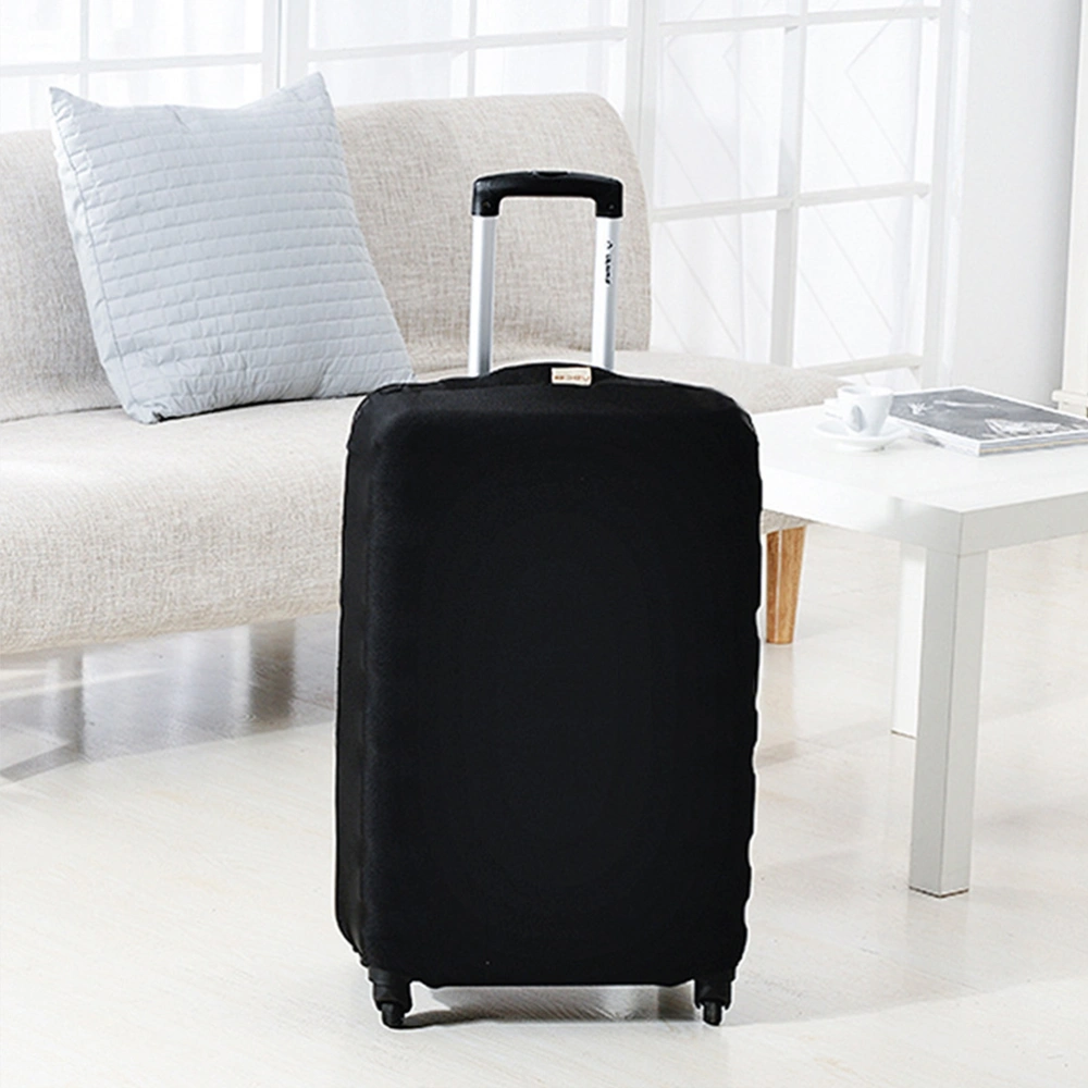 Elastic Travel Luggage Cover Suitcase Trolley Case Protective Bag Dustproof Protector for 26-30 Inches (Black)