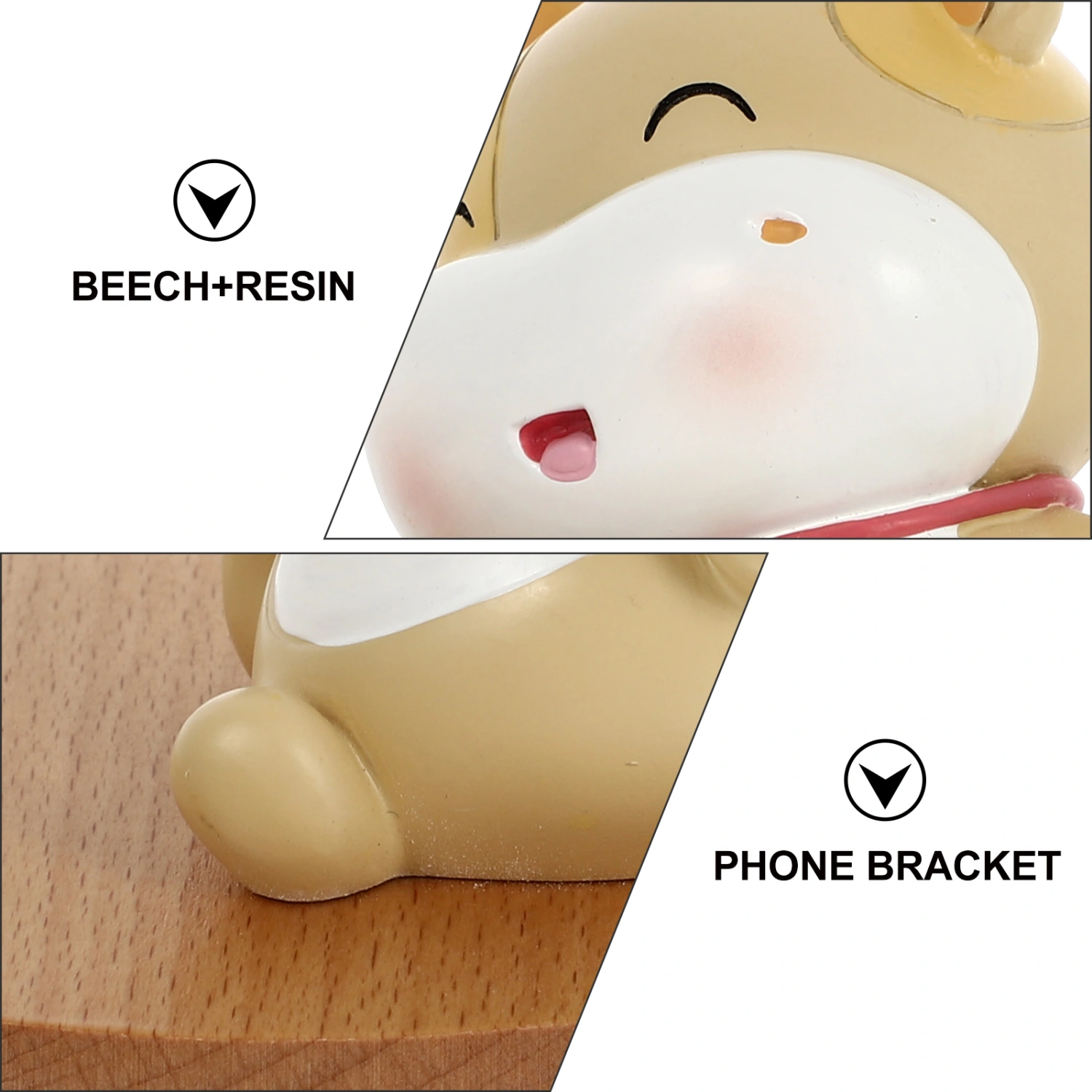 1pc Cartoon Phone Holder Animal Pattern Adorable Phone Holder Cell Phone Stand