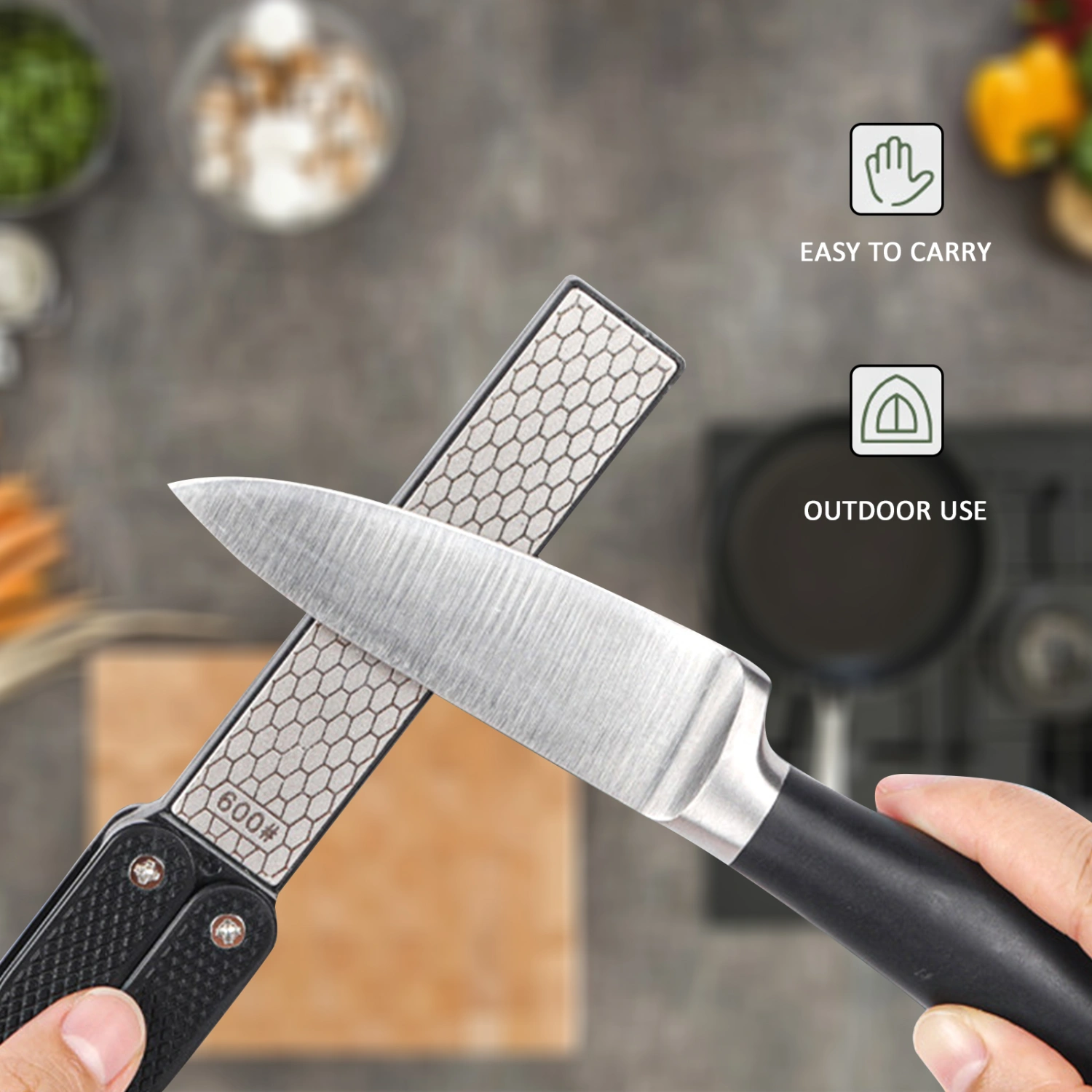 1pc Double-sided Grinding Sharpening Tool Multi-purpose Grinding Sharpener