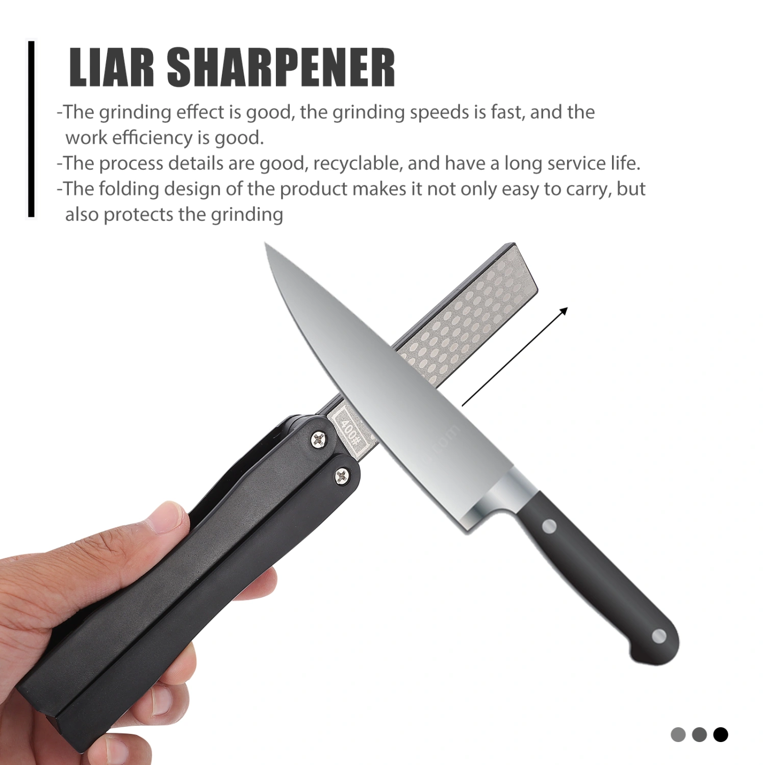 1pc Double-sided Grinding Sharpening Tool Multi-purpose Grinding Sharpener