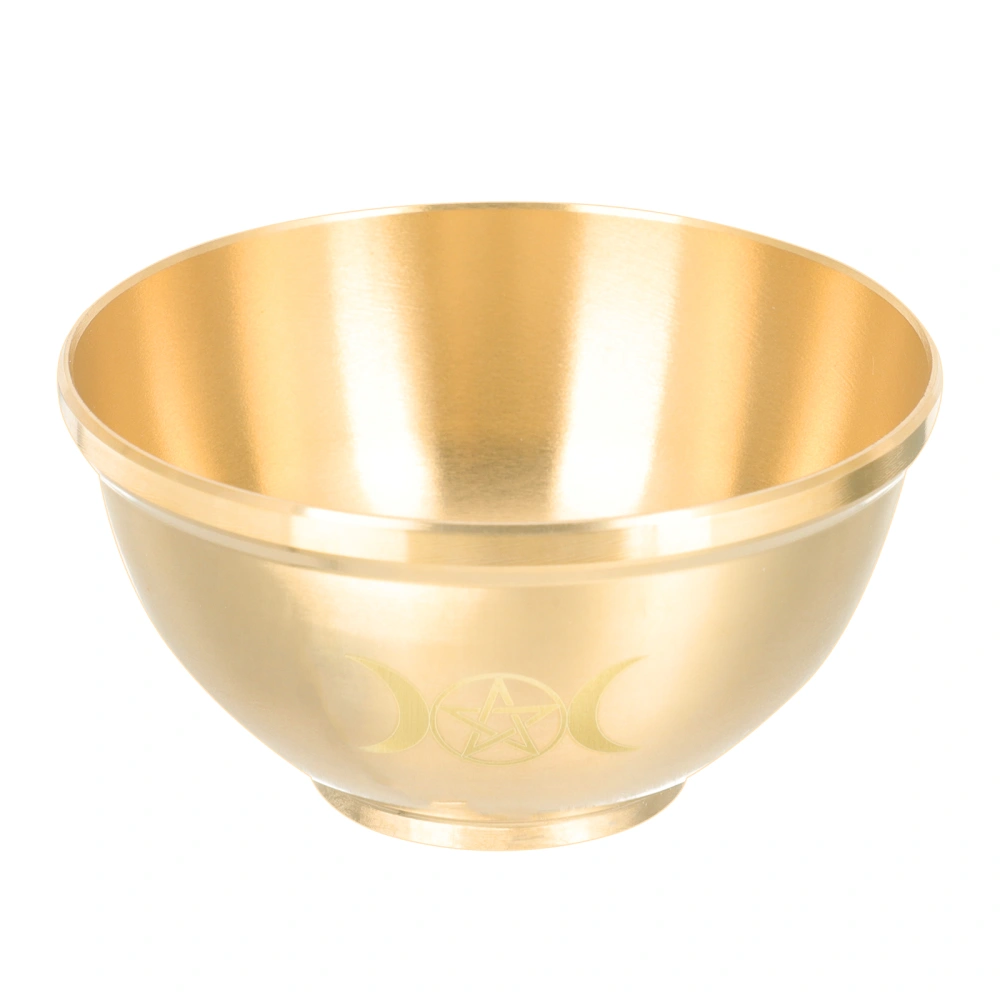 Brass Altar Ritual Bowl Three-phase Month Bowl Altar Furnishing Article