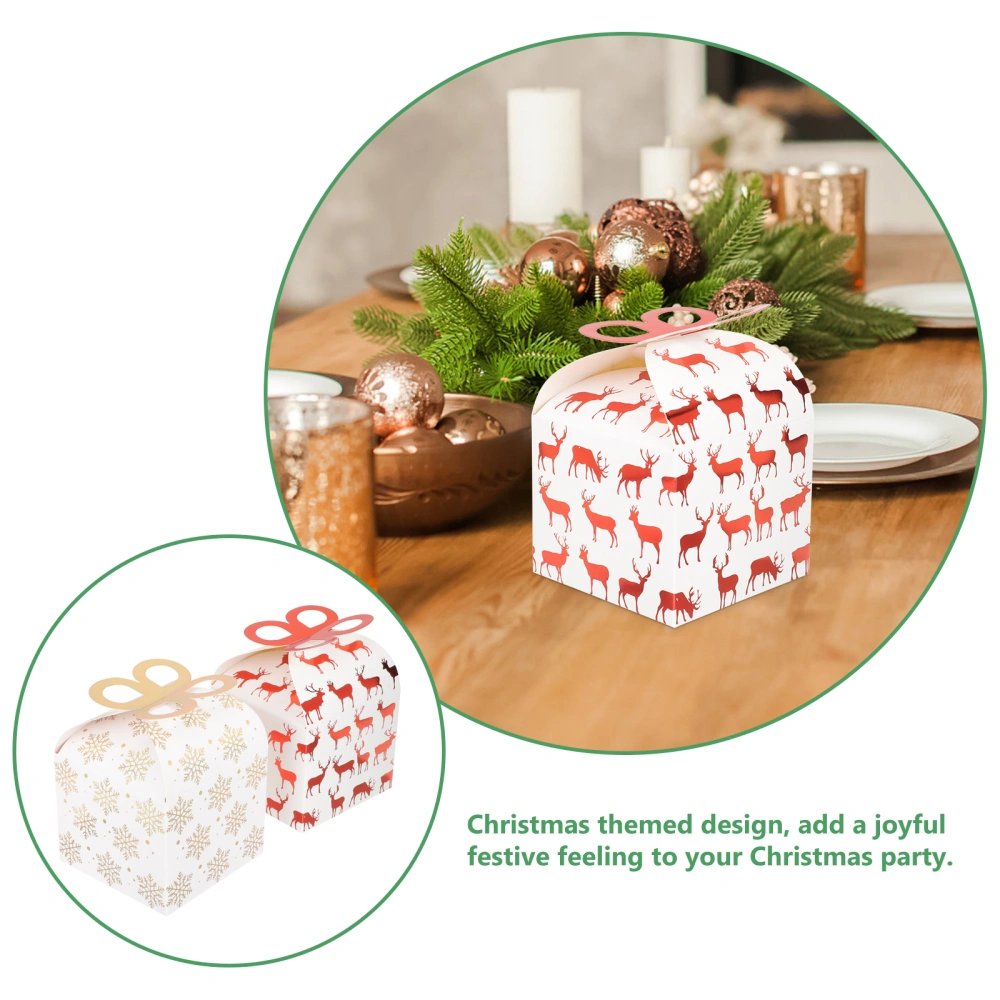 4pcs Christmas Apples Packaging Boxes Gift Packaging Boxes Candy Holders