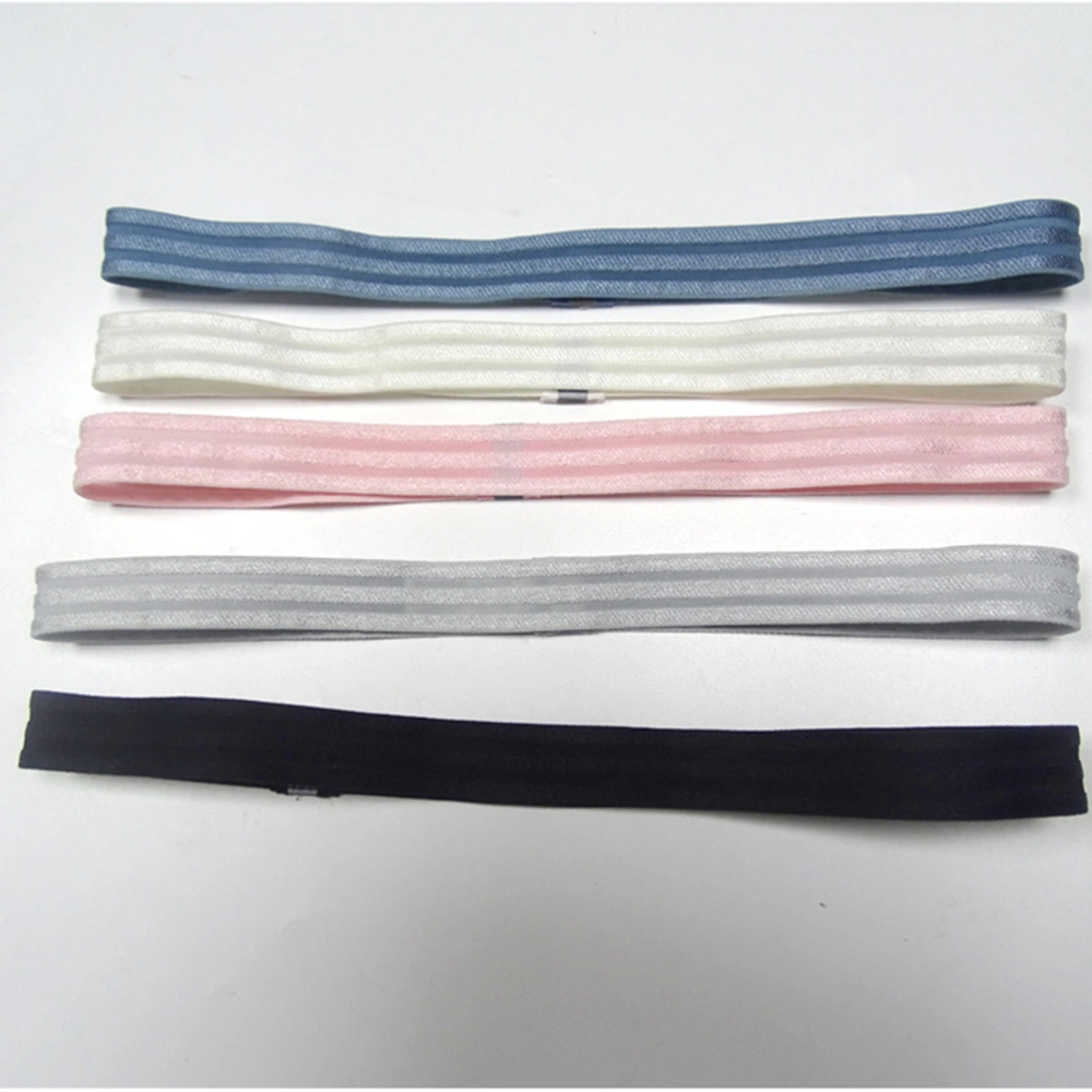 3pcs Outdoor Sports Anti-slip Reflective Sweatband Sports Sweat Guiding Belt Hair Bands for Yoga Running Ridding Gym(Color Randomization)