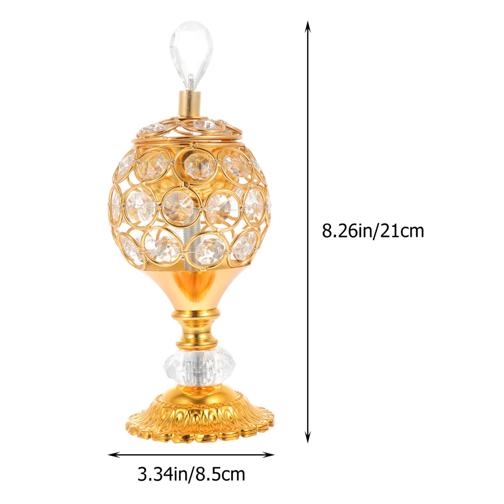 1 Pc Decorative Incense Burner Home Aromatherapy Decoration Incense Censer (Golden)