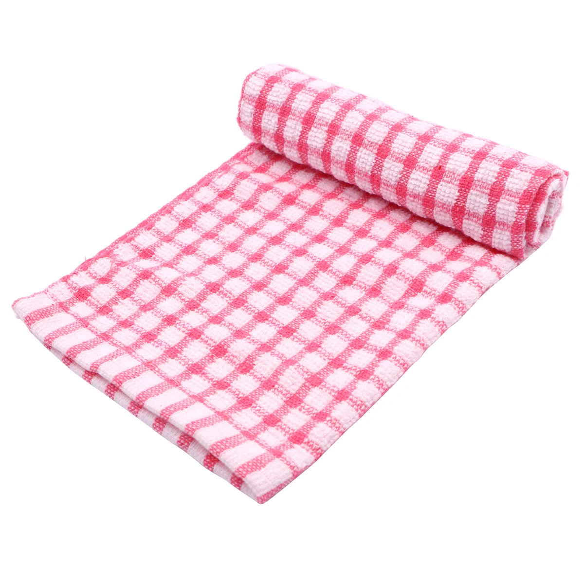 40x27CM Premium Cotton Dish Cloth High Duty Absorbent Kitchen Towel Tea Towel - Pink