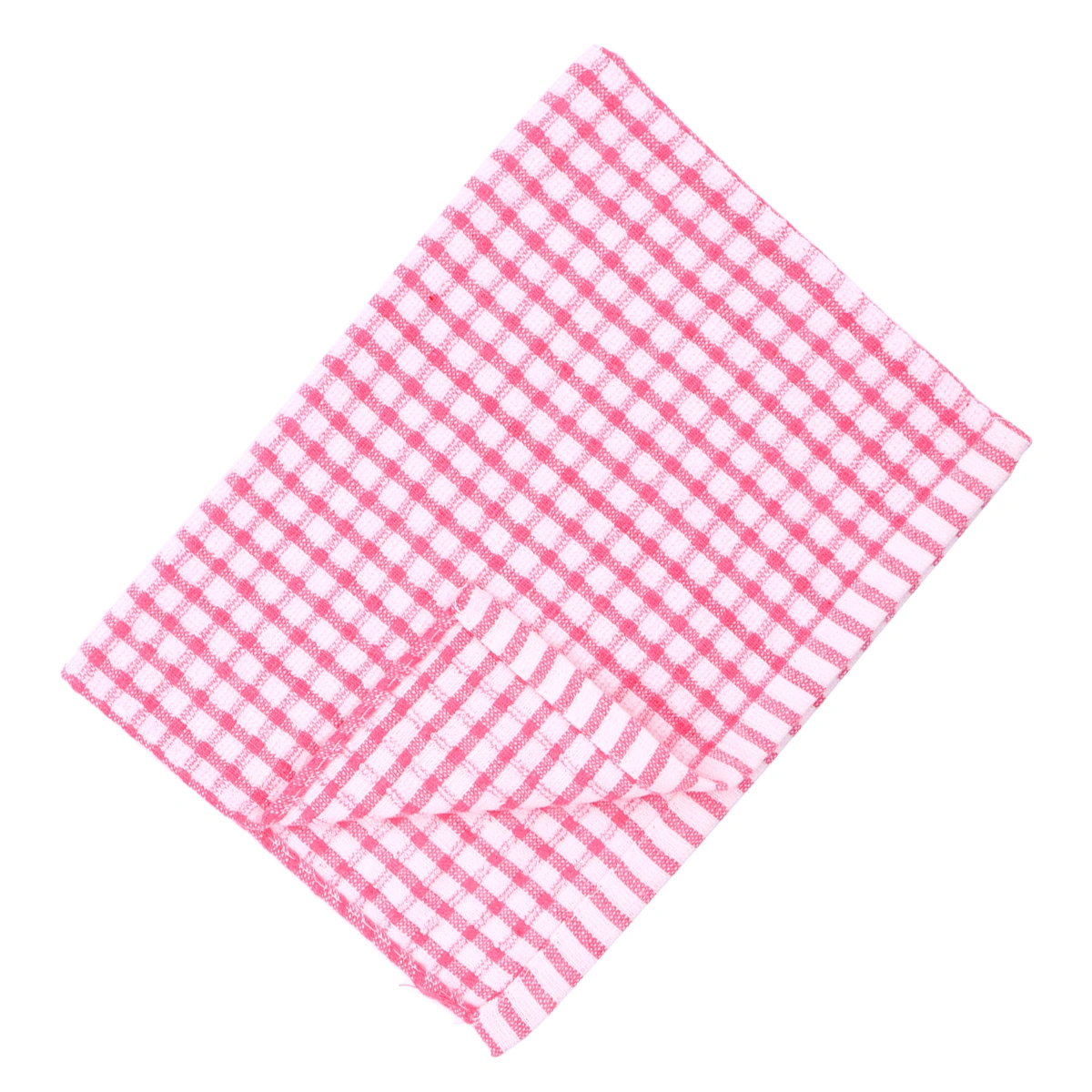 40x27CM Premium Cotton Dish Cloth High Duty Absorbent Kitchen Towel Tea Towel - Pink