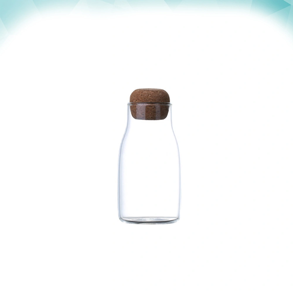 Practical Glass Grains Storage Tank Portable Storage Jar Sealed Can Food Container for Home (Size S 150ml)