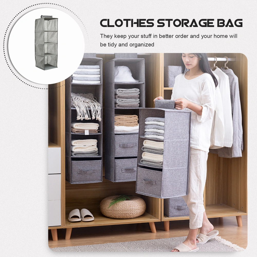 Household Clothes Clothes Classification Organizer Closet Organizers ( 4-layer)