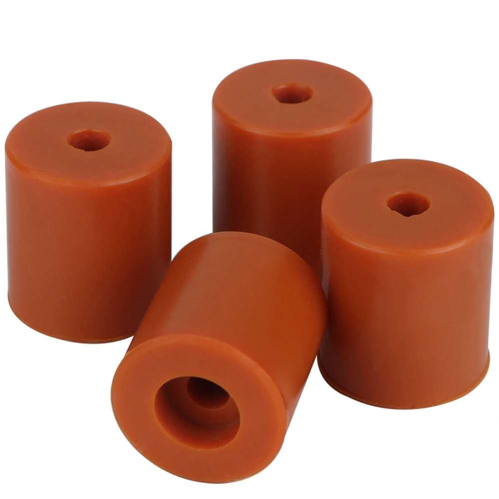 4 PCS Silicone Hot Bed Leveling Columns Heat Bed Leveling Buffers Parts (Brown)