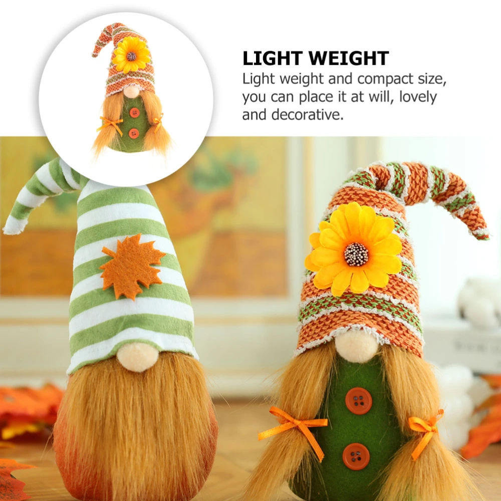 1PC Harvest Festival Faceless Doll Decoration Adorable Doll Props Adornment