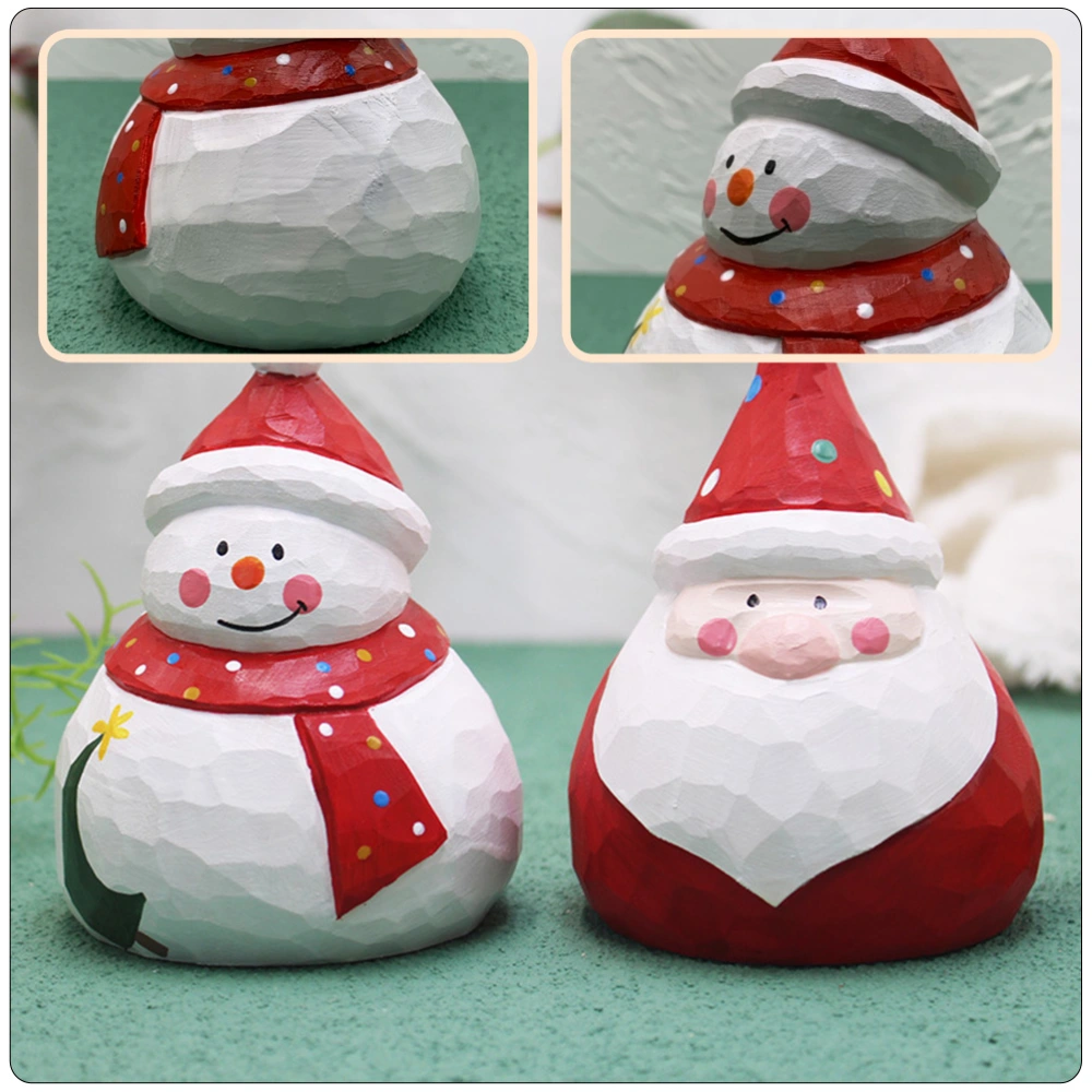 1pc Christmas Desktop Adornment Snowman Design Decor Desktop Decoration