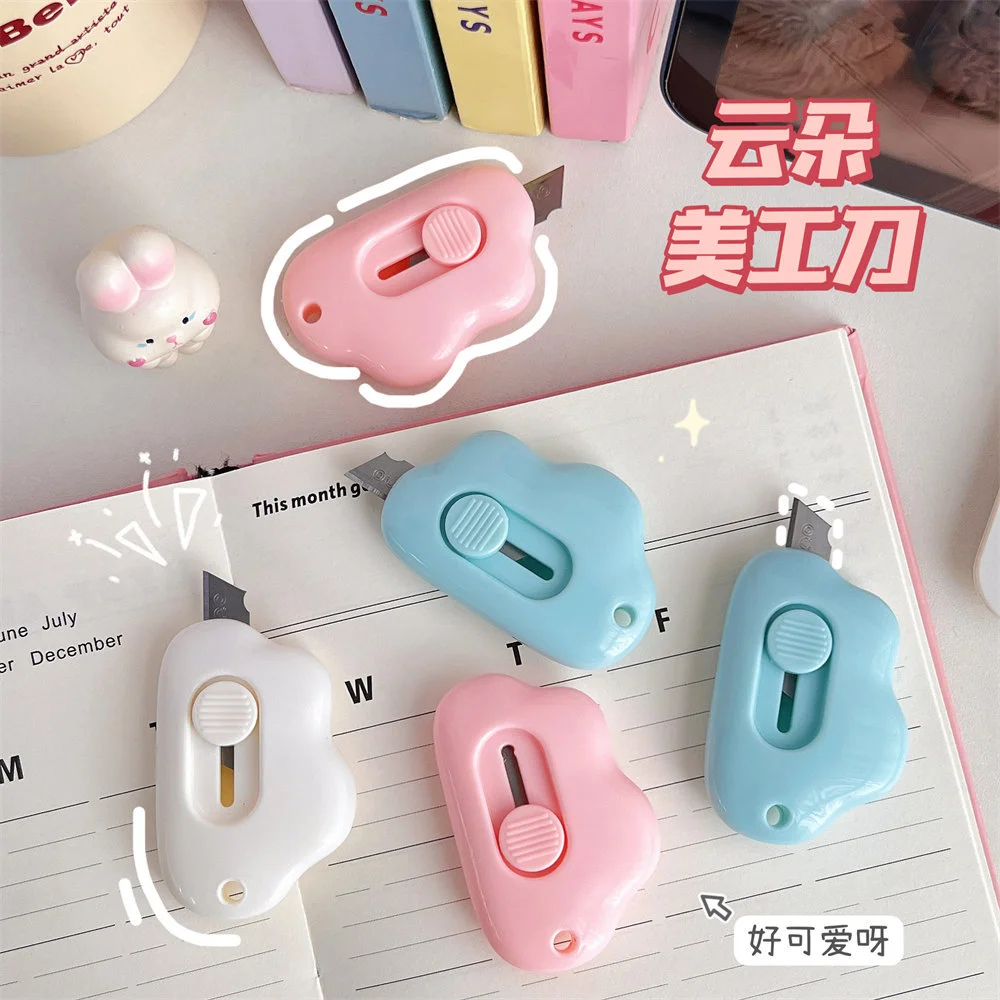 3Pcs Mini Box Cutter Mini Office Supplies Package Opener Mini Paper Cutter Cute Package Openers