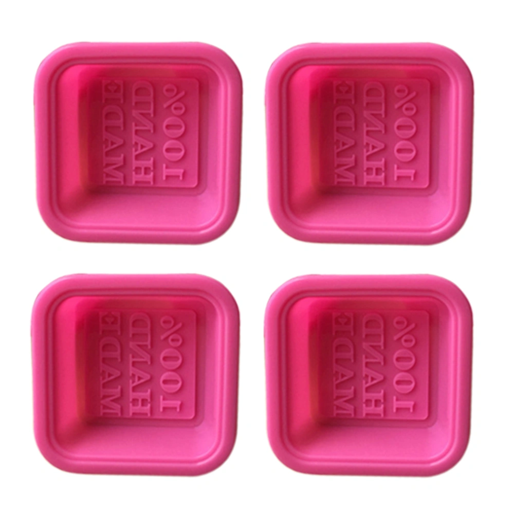 16pcs Soap Mold Square Round Oval Silicone Molds Food-Grade Silicone Handmade Mold Baking Mold (Random Color)