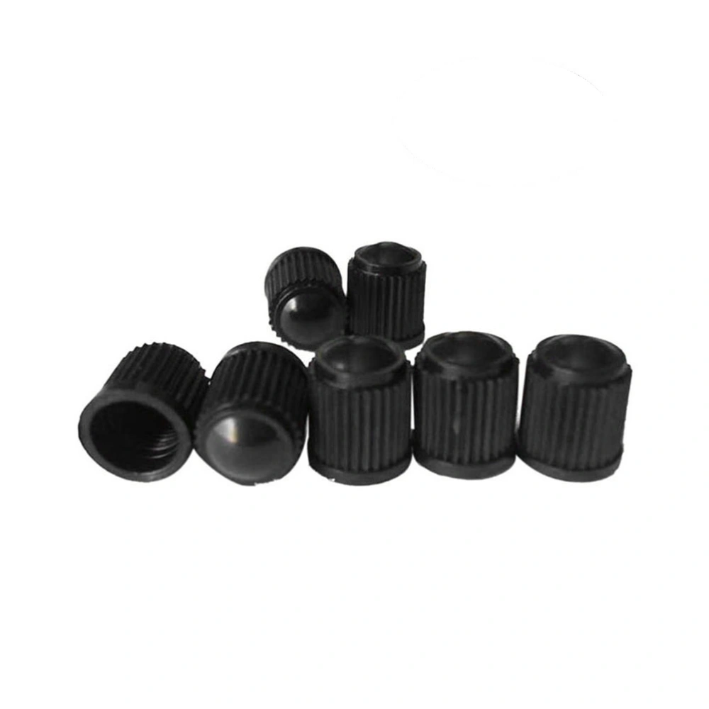 20pcs Plastic Car Tire Stem Caps Schrader Caps Dust Covers for Bike Auto SUV Truck Motorcycle (Black)