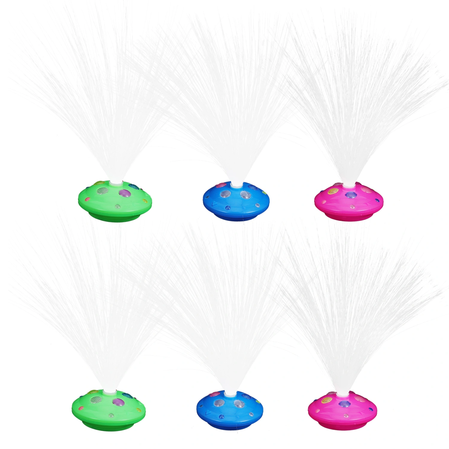 1 Set of Tabletop Optical Fiber Design Night Lamp Decor for Home Party Using