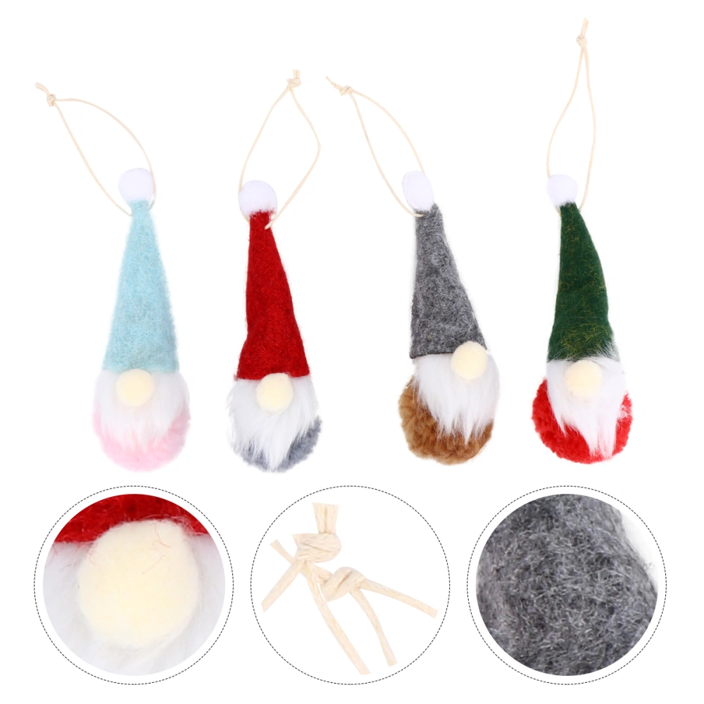 4Pcs Christmas Tree Pendants Adorable Christmas Pendants Christmas Tree Decors