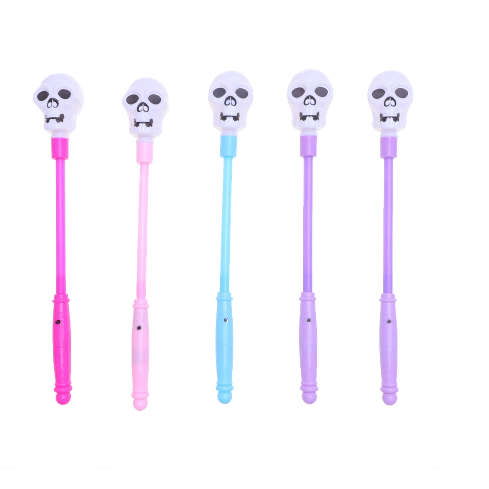 5 pcs Creative LED Shiny Toy Flash Plastic Stick for Halloween Decoration Use Skeleton Stick