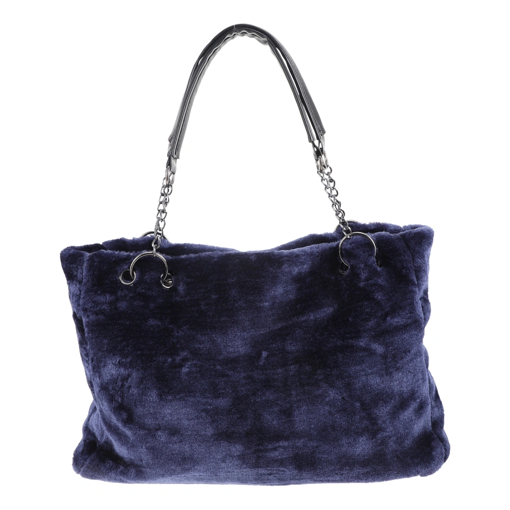 Plush Single Shoulder Bag Large Capacity Fuzzy Handbag Tote for Women Lady