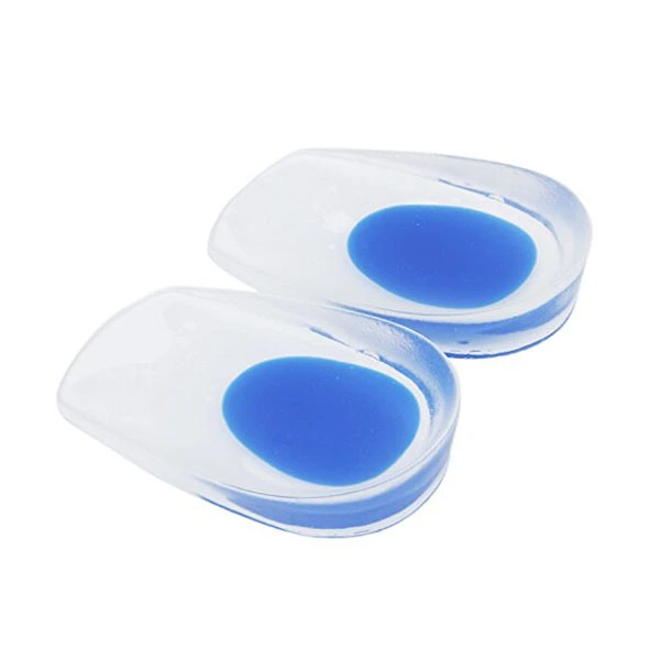 A Pair of Comfortable Silicone Gel Heel Pain Relief Cups Shoe Pads Insoles Inserts - Size L (Fit Men's Shoe Size from 41-45)