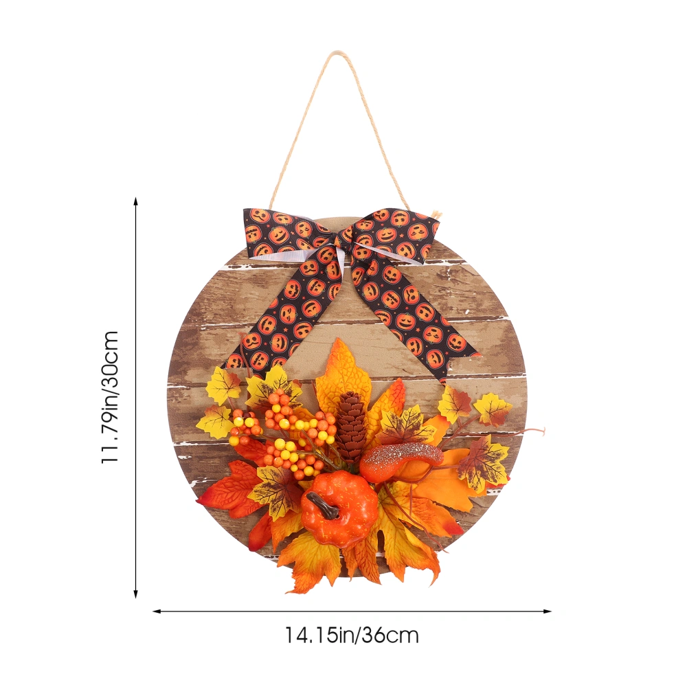 Halloween Window Pendant Pumpkin Decor Maple Leaf Door Hanging Ornament Door Decoration