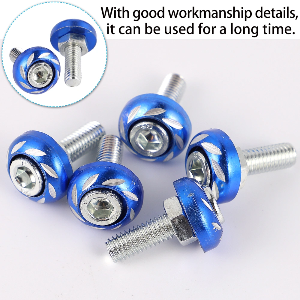 20pcs 6mm Motorbike License Plate Screws Motorcycle Modification Screw