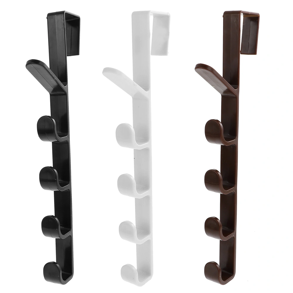 3pcs Practical Over-door Hooks Simple Over The Door Hooks Door Back Hooks