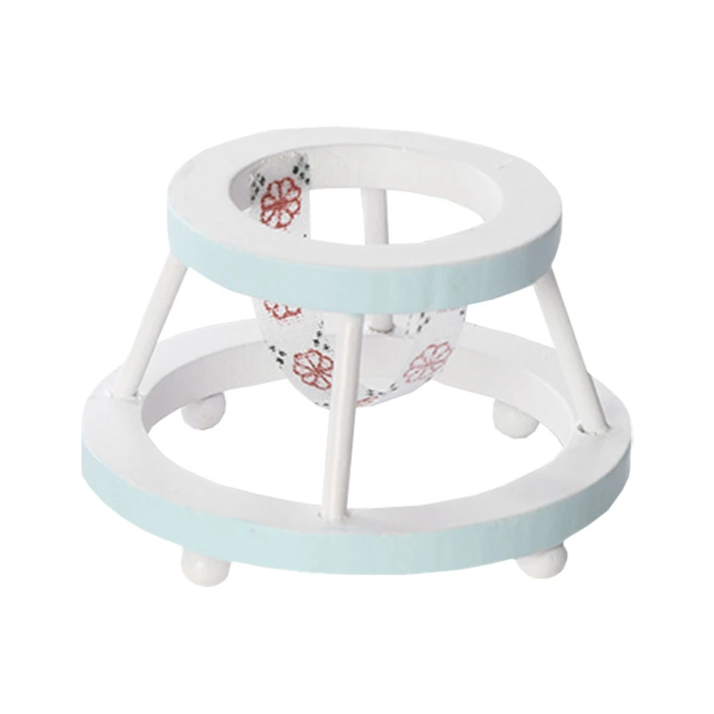 1pc Baby Walker Prop Mini House Baby Walker Model Mini House Decoratio Accessory