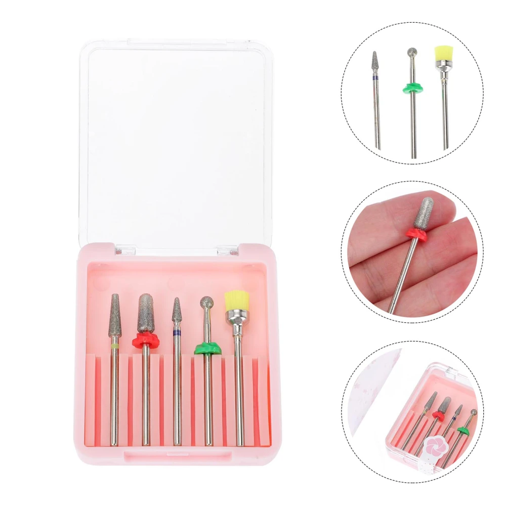 1Set Nail Art Polishing Bits Creative Nail Sanding Heads Women Manicure Tools