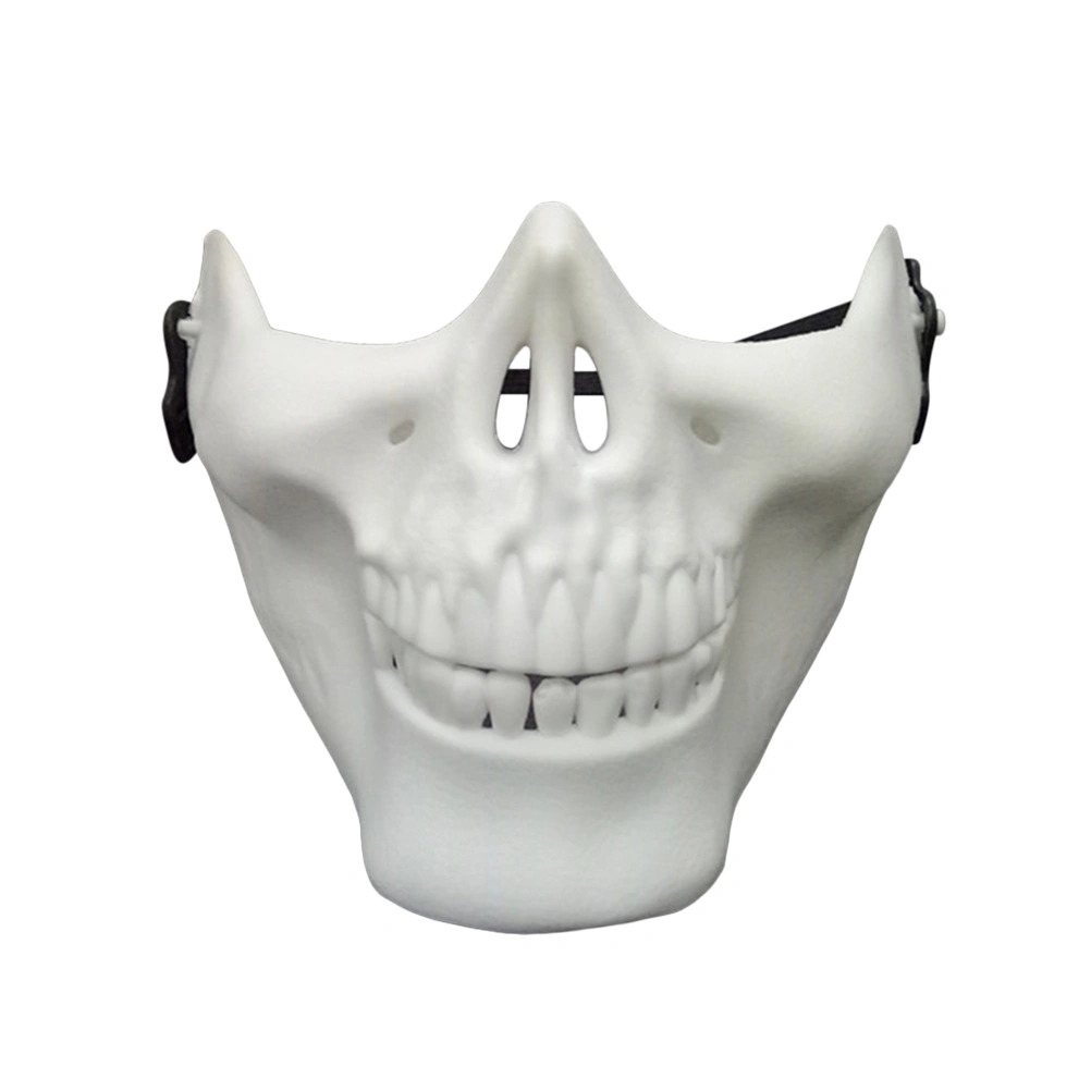 2 Pcs Skull Skeleton Mask Full Face Protector Halloween Mask for Cosplay Masquerade Party (White)