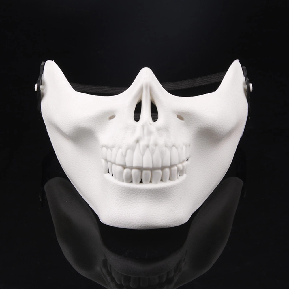 2 Pcs Skull Skeleton Mask Full Face Protector Halloween Mask for Cosplay Masquerade Party (White)