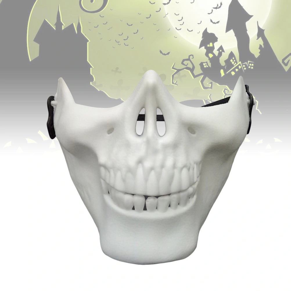 2 Pcs Skull Skeleton Mask Full Face Protector Halloween Mask for Cosplay Masquerade Party (White)