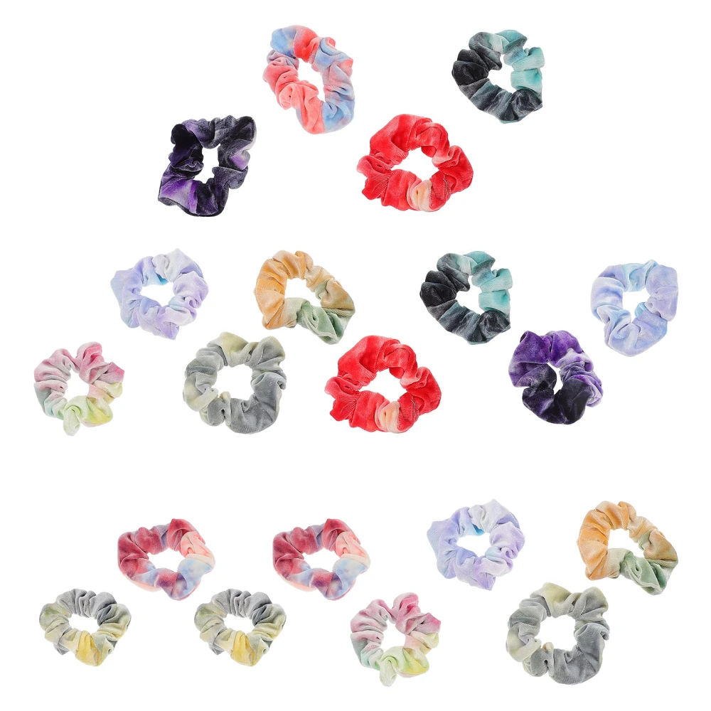 20 Pcs Women Scrunchies Fashion Hair Rope Female Elastic Hairband (Random Color)