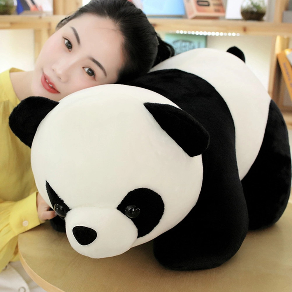 1PC Cartoon Panda Plush Toy Portable Stuffed Doll Adorable Stuffed Animal Toy for Boys Girls Home (25cm)