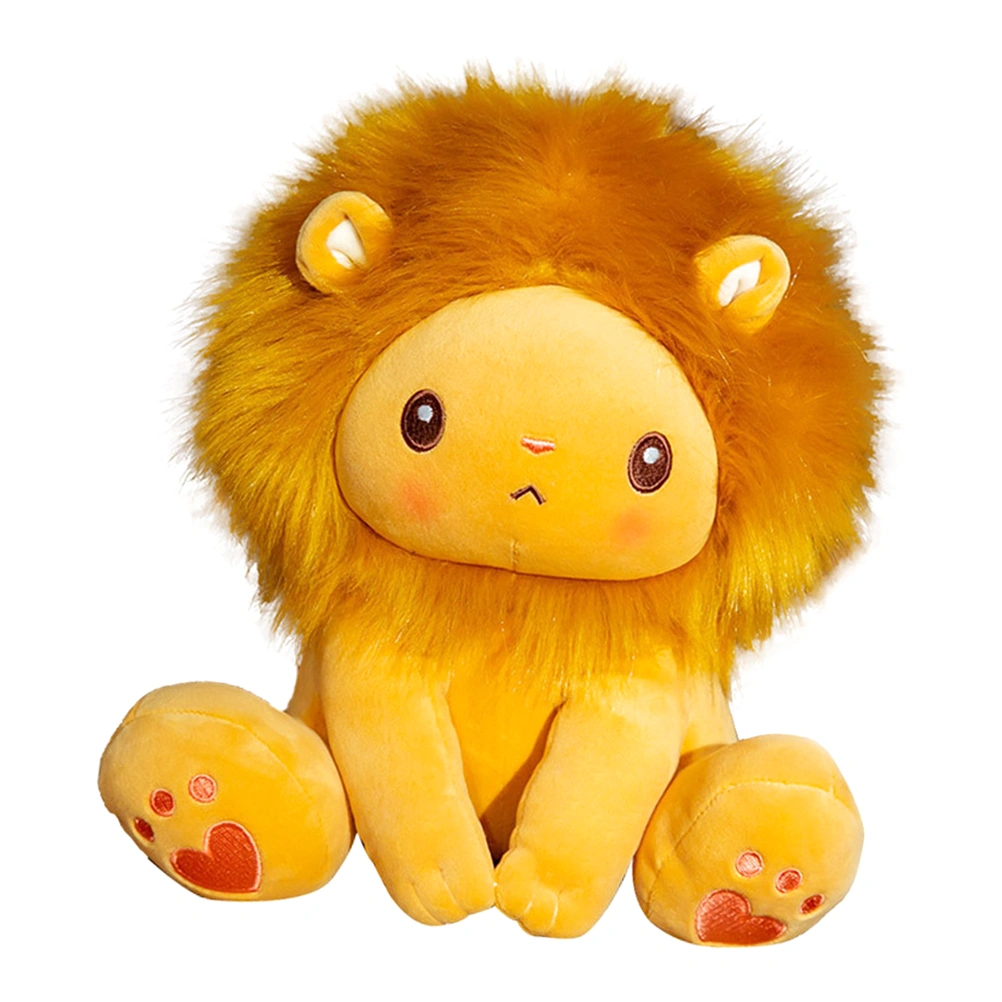 Yellow Plush Lion Cartoon Stuffed Animals Toy Children Birthday Gift Toy