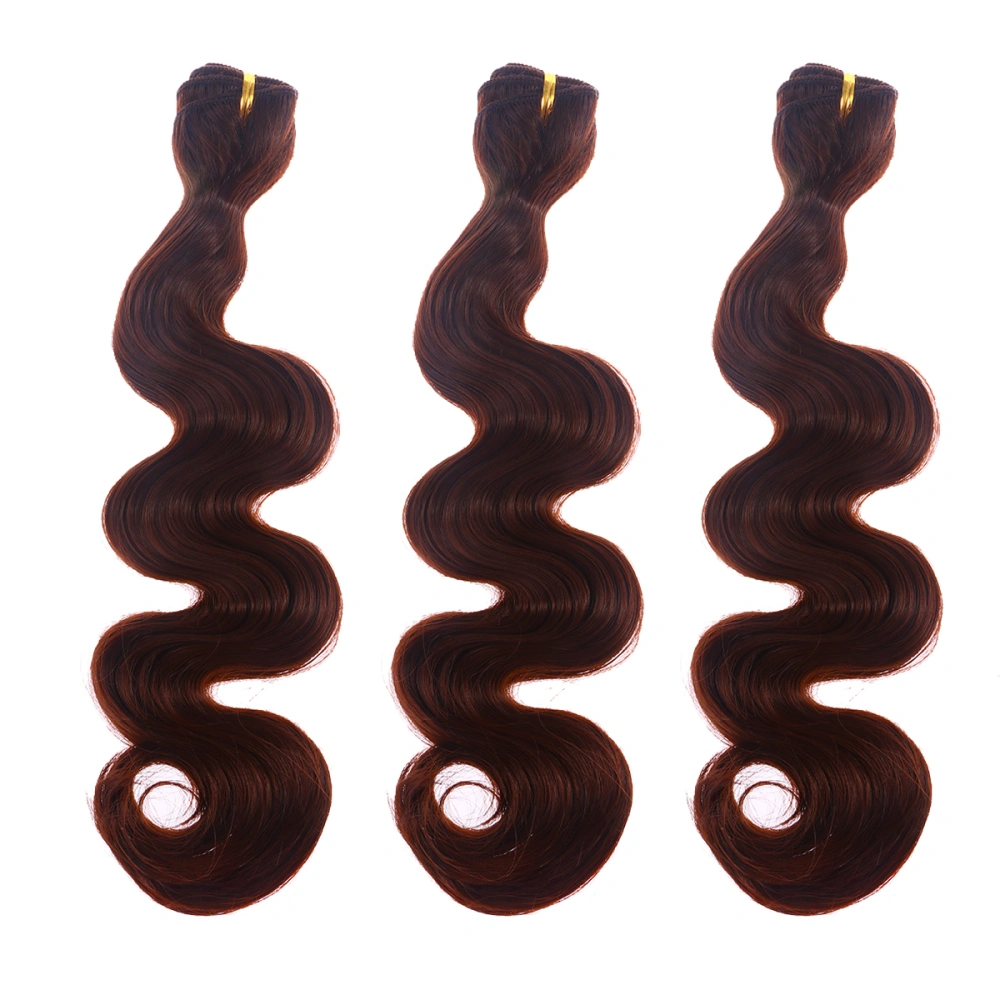 3pcs Bundles Synthetic Fake Hair Body Wave Weft Unprocessed Hair Extensions (33#-16'')