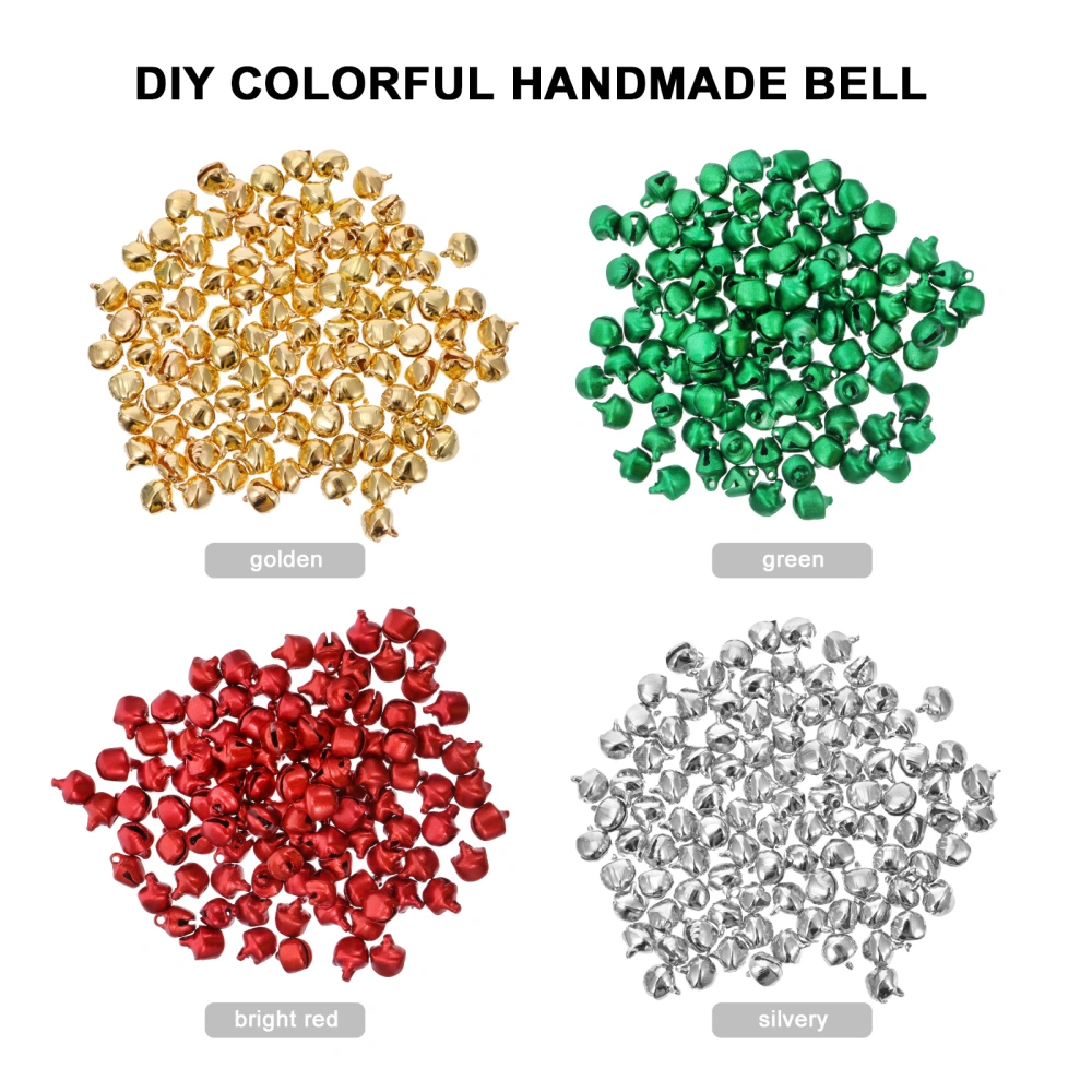 400Pcs Colorful Bells DIY Handmade Craft Metal Bells Home Decoration Charms