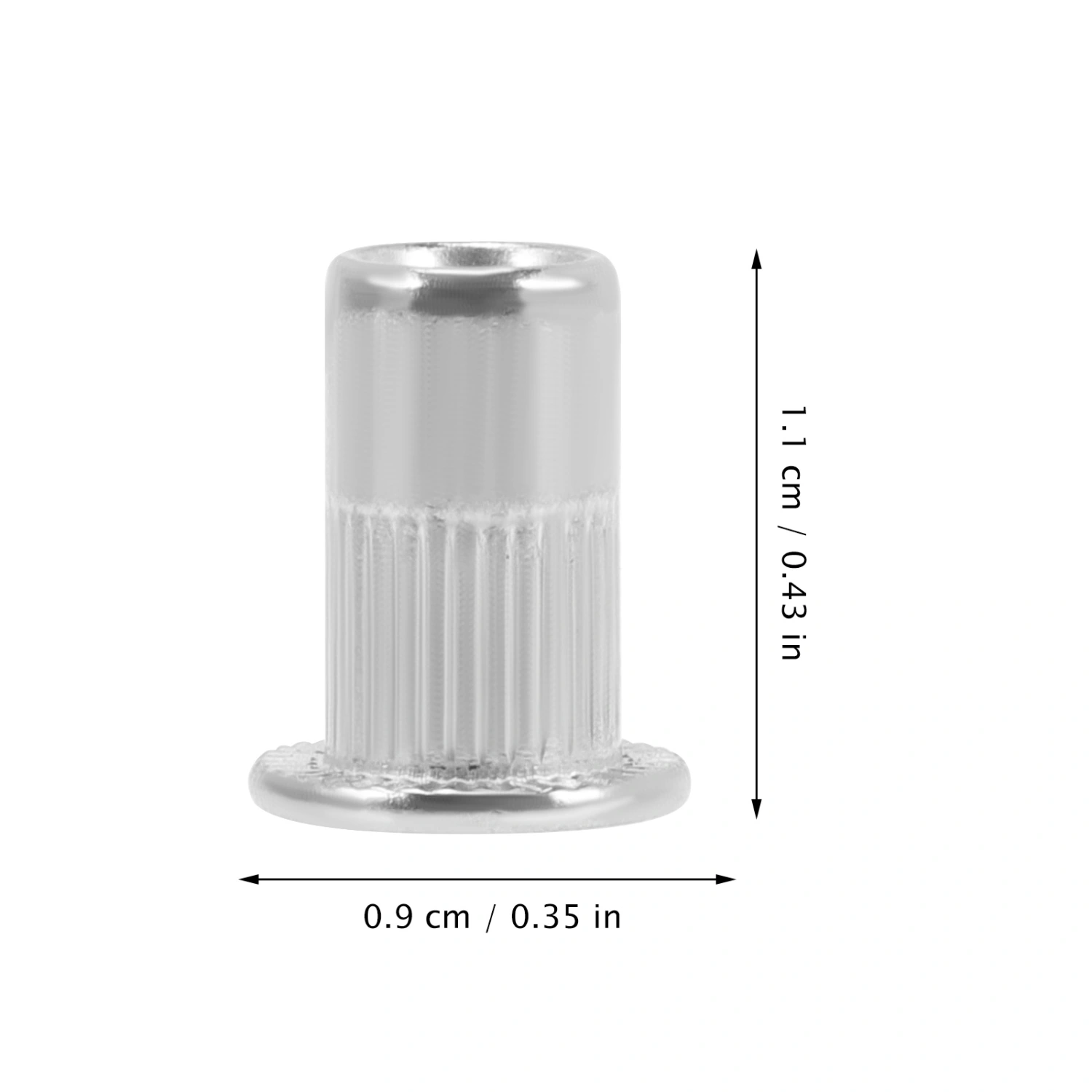 40 Pcs River Nuts Stainless Flat Head Rivnut Thread Rivet Nuts Knurled Body Nuts