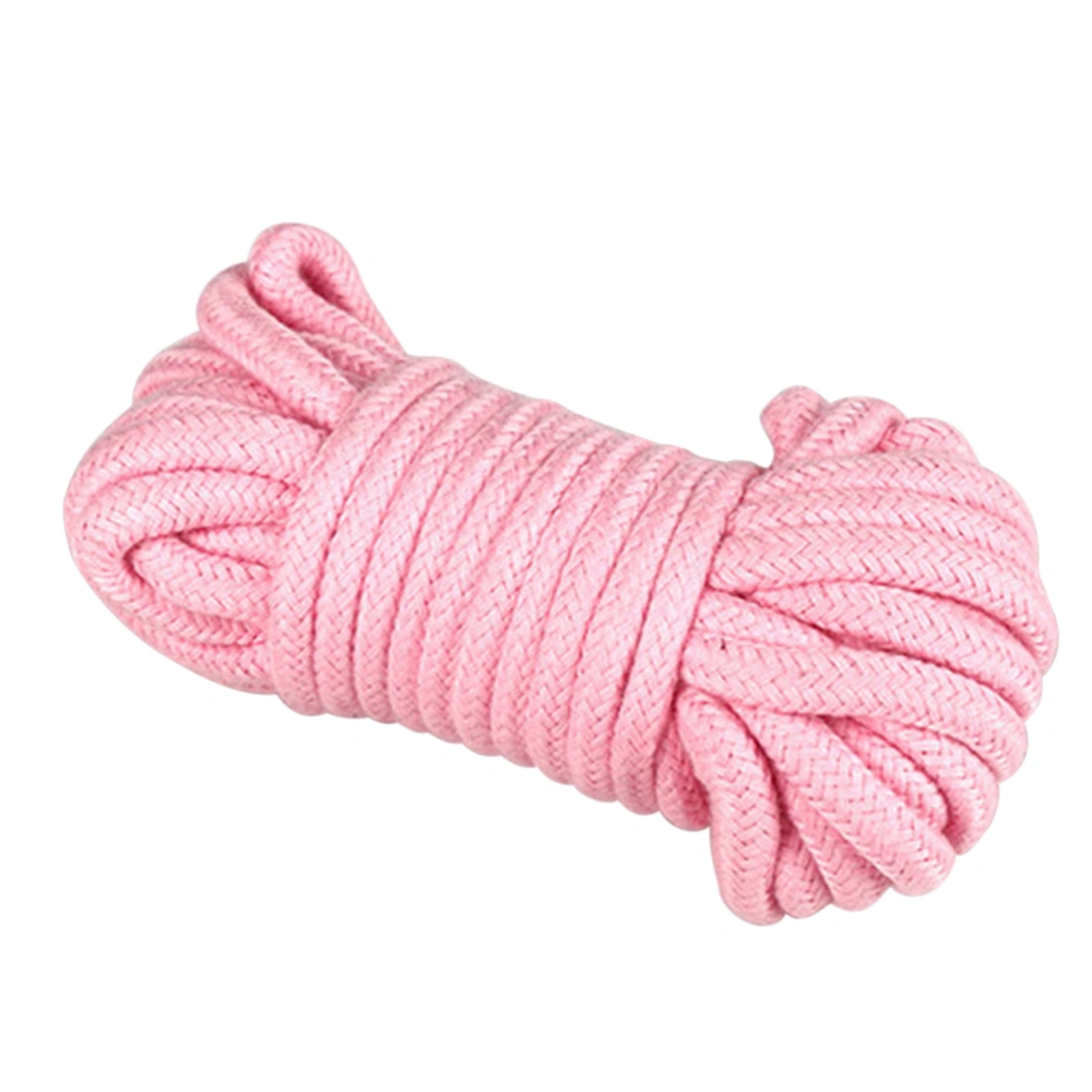 Restraint Rope 5M Cotton Bandage Rope Couples Flirting Toys Restraint Rope for Adult Game (Pink)