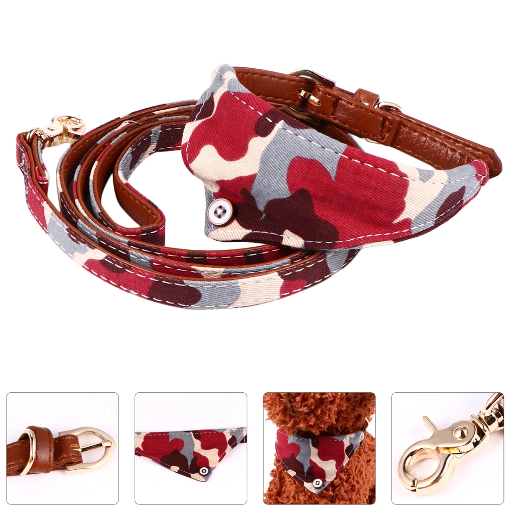 2pcs Pet Collar Pet Pulling Rope Pet Neck Chain Dog Necklace for Outdoors