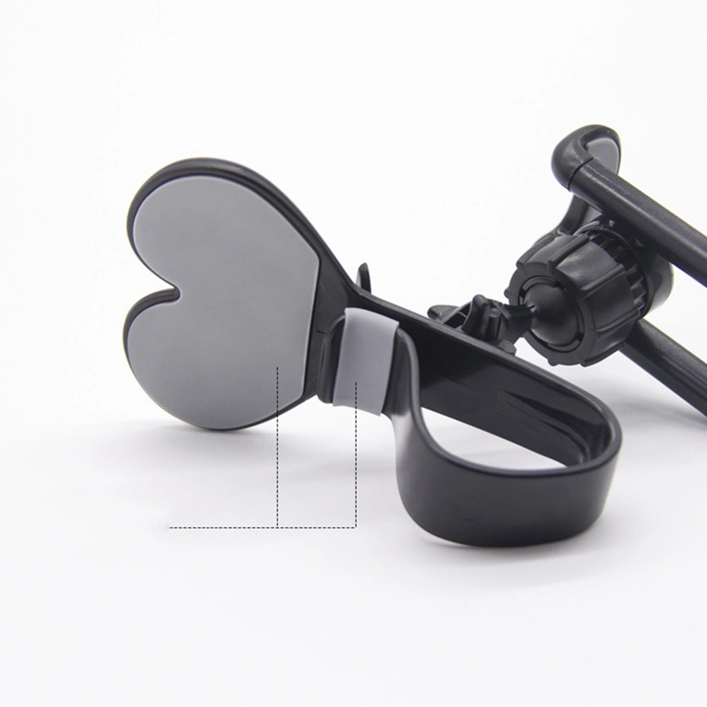 360 Degree Rotateable Horizontal And Vertical Clip Car Phone Holder(Black)