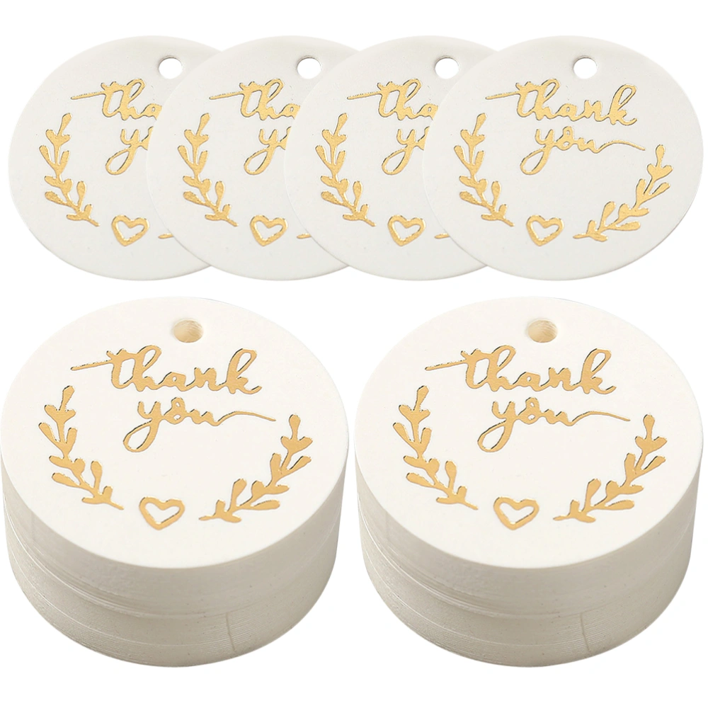 100Pcs Round Gift Tags Creative Gift Labels Diy Thank You Tags Celebrating Thank You Labels