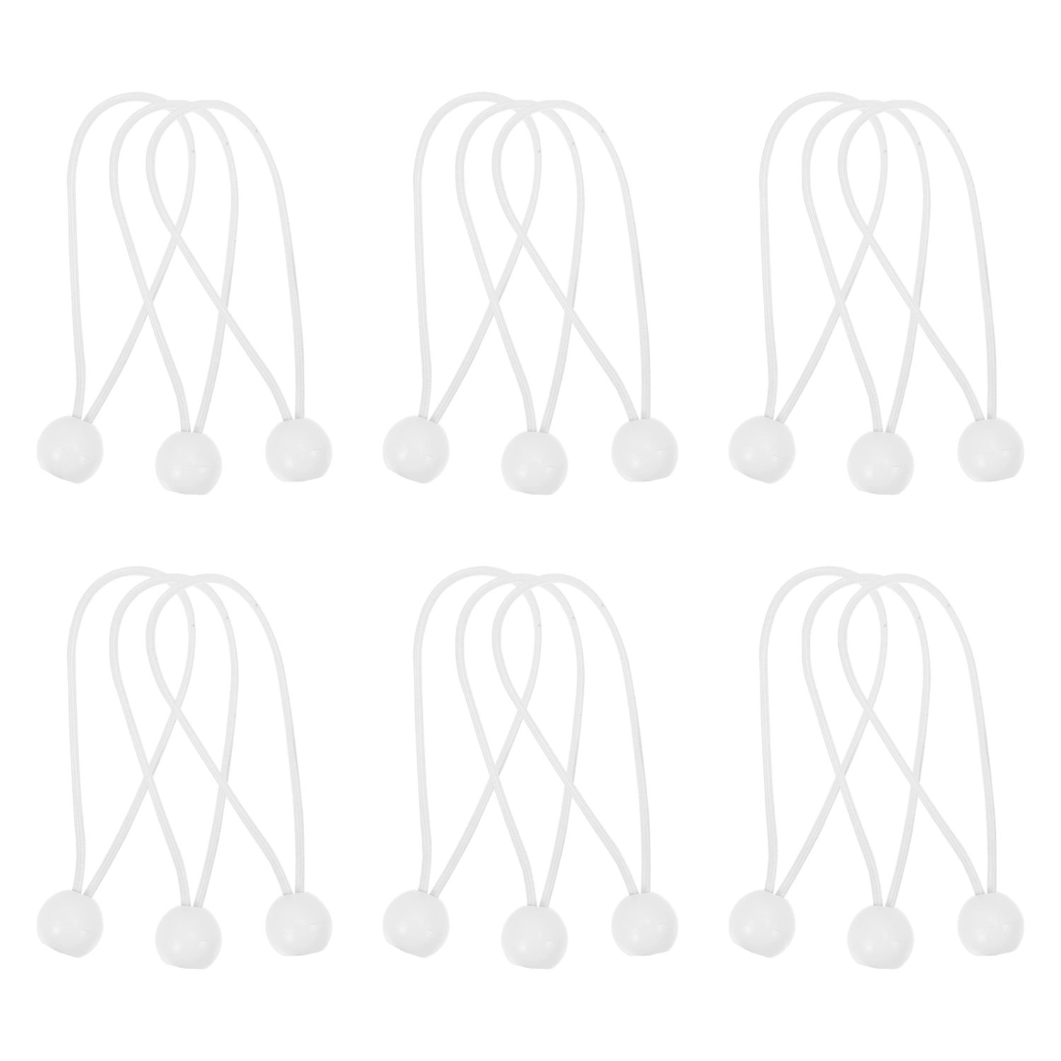20Pcs Outdoor Binding Balls Cords Elastic Balls Ropes Tent Fixing Balls Ropes