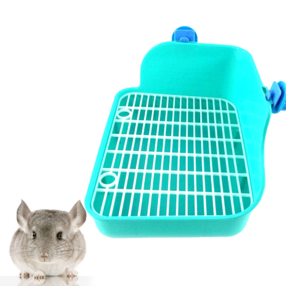 Lacework Potty Trainer Corner Litter Toilet for Small Animal Hamster Gerbil Bunny Chinchilla Guinea Pig Ferret (Green)