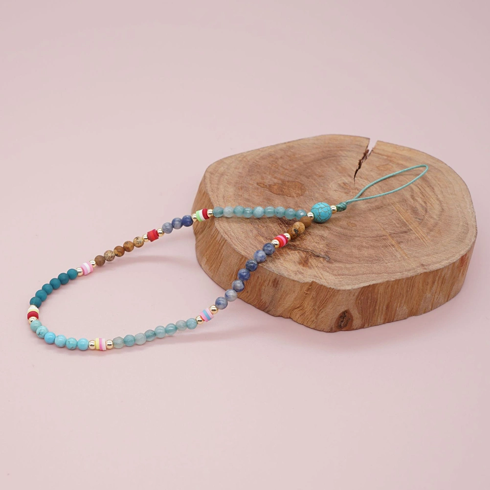 Ethnic Style Beaded Phone Charm Cell Phone Anti-lost Wrist Strap Phone Lanyard