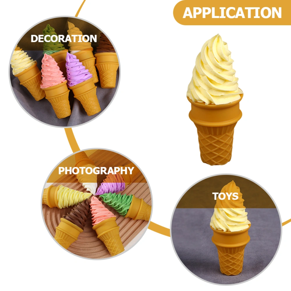 Fake Ice Cream Model Plastic Ice Cream Cone  Model Simulation Food Photography Props