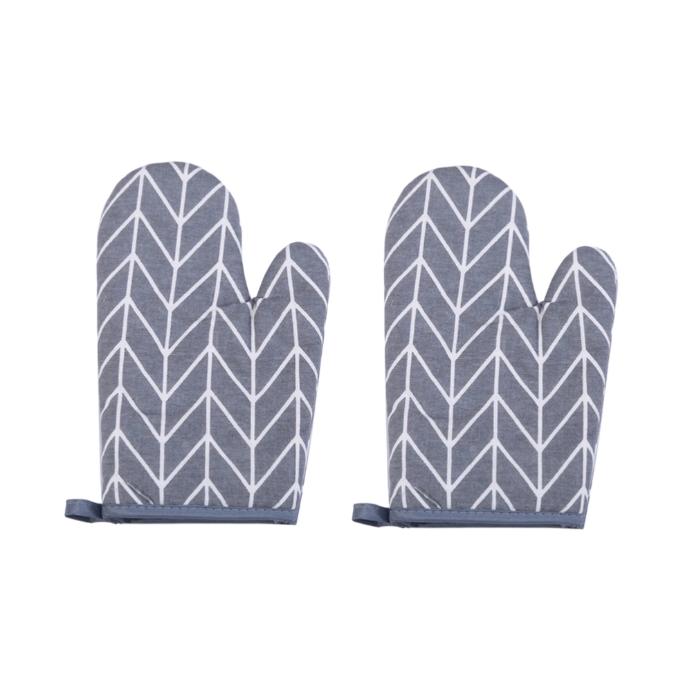 2Pc BBQ Grill Oven Gloves Heat Resistant Premium Insulated and Cotton and Linen Lined Aramid Fiber Gloves for Cooking Baking Smoking Fireplace Oven Mitts (Grey)