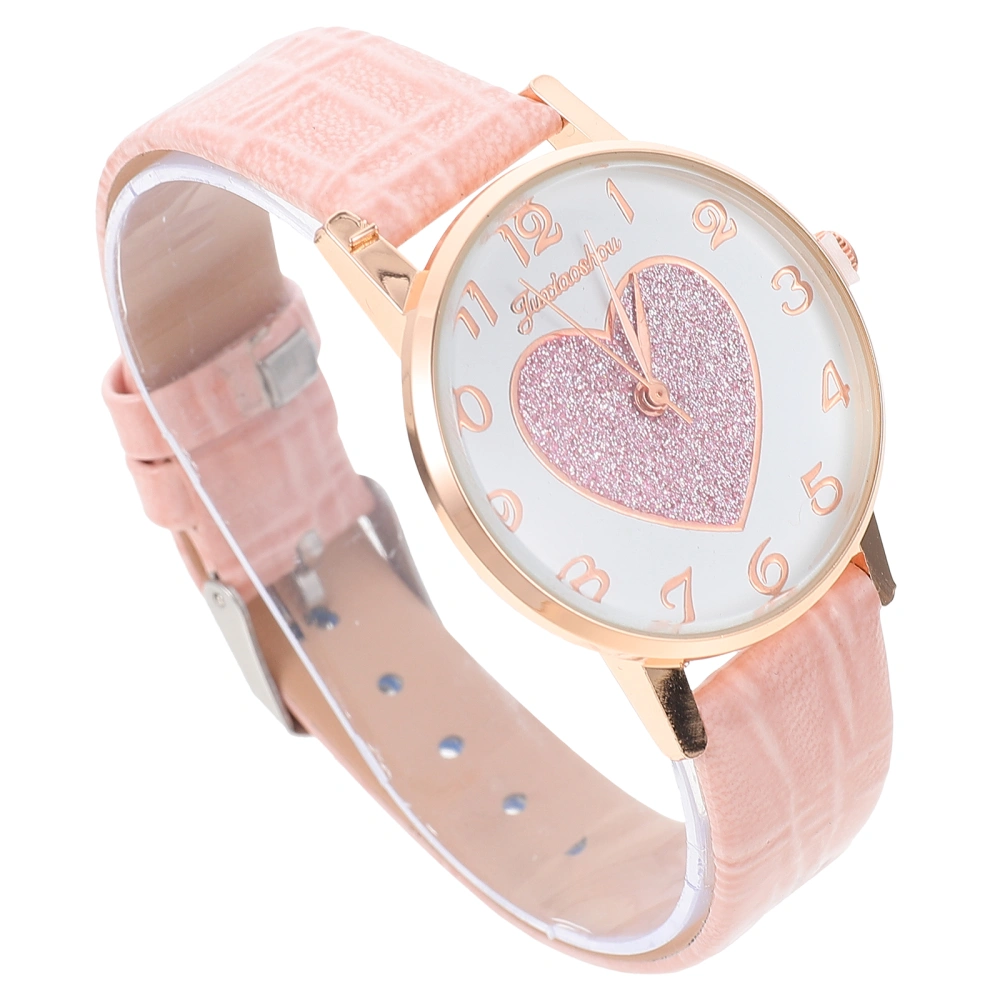 Fashionable Digital Quartz Watch Creative Leather Strap Watch Adult Watch